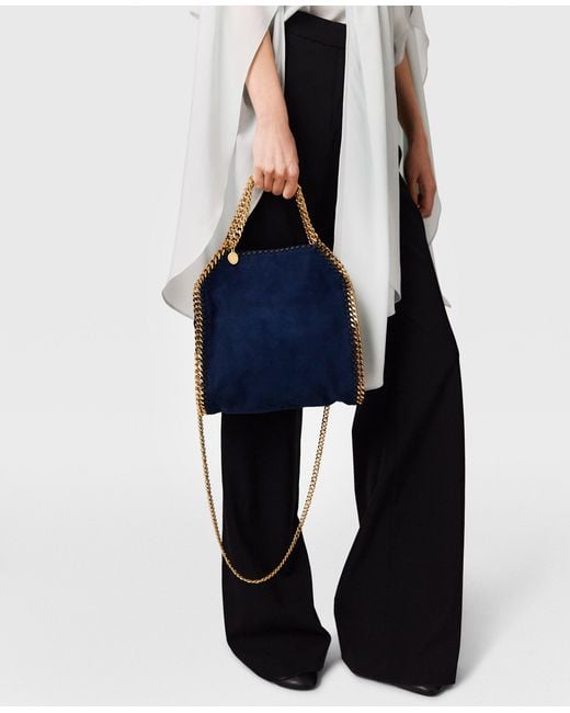 Stella McCartney Blue Falabella Mini Tote Bag