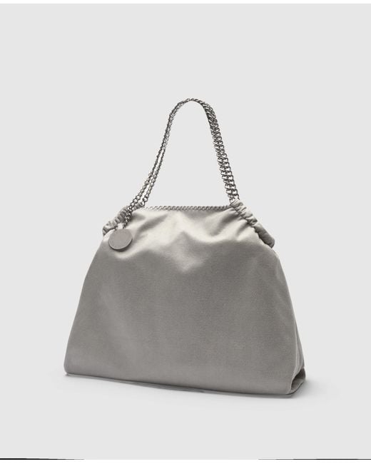 Stella McCartney Gray Falabella Drawstring Tote Bag