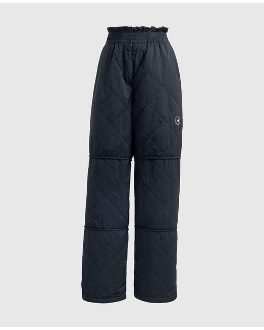Stella McCartney Blue Logo Quilted Track Pant