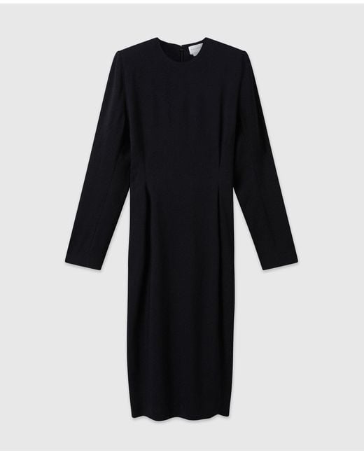Stella McCartney Black Boxy Tailored Midi Dress