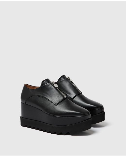 Stella McCartney Black Elyse Zip Platforms