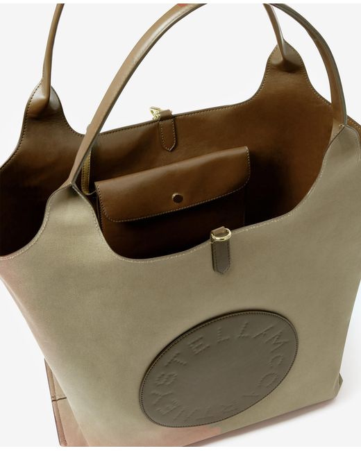 Stella McCartney Green Logo Reversible Tote Bag