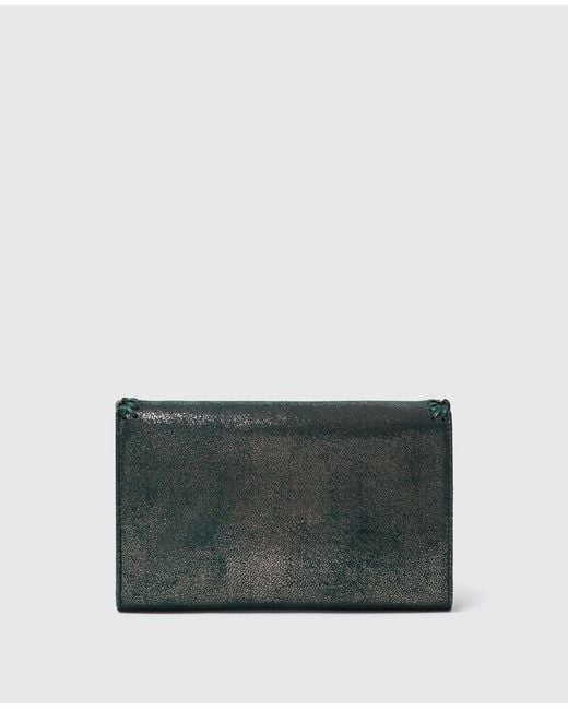 Stella McCartney Gray Falabella Mini Crossbody Handbag With Diamond-Cut Chain