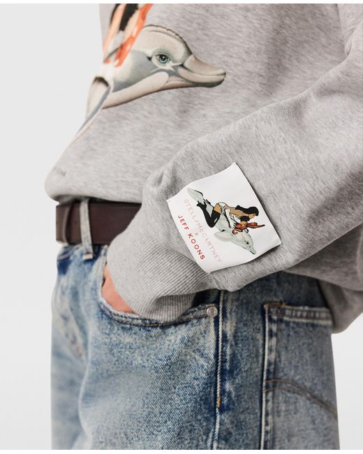 Stella McCartney Gray Jeff Koons Slippery When Wet Hoodie