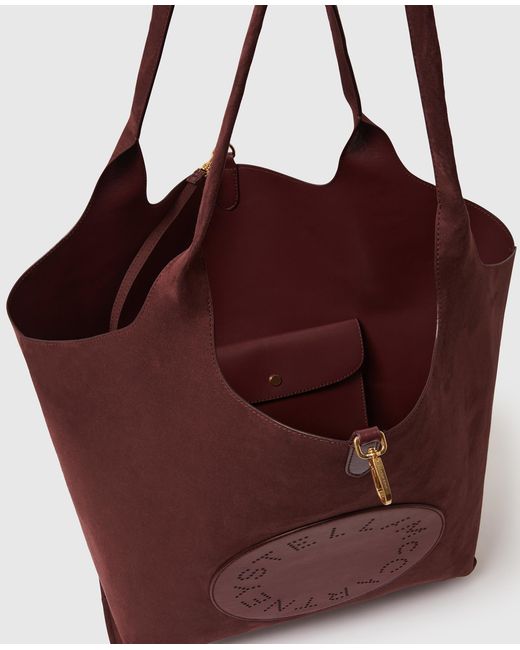 Stella McCartney Purple Logo Reversible Tote Bag