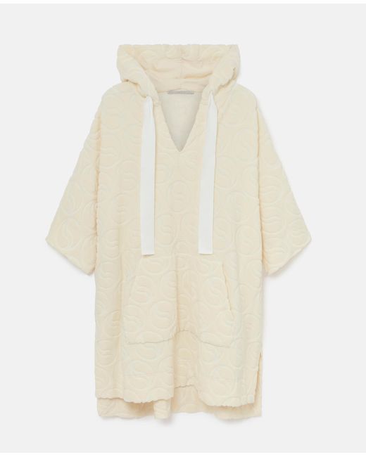 Stella McCartney White Toweling Hooded Mini Dress