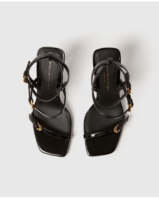 Stella McCartney White Elsa Patent Heeled Sandals