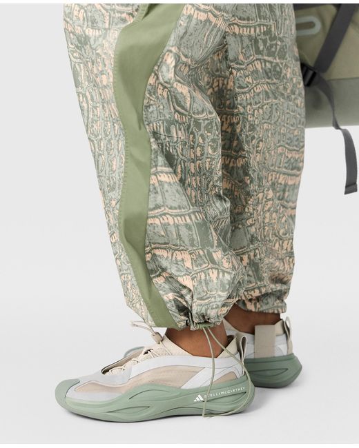 Stella McCartney Green Logo Woven Graphic Print Trackpants