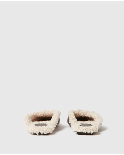 Stella McCartney Brown Vegan Plush-lined Slippers