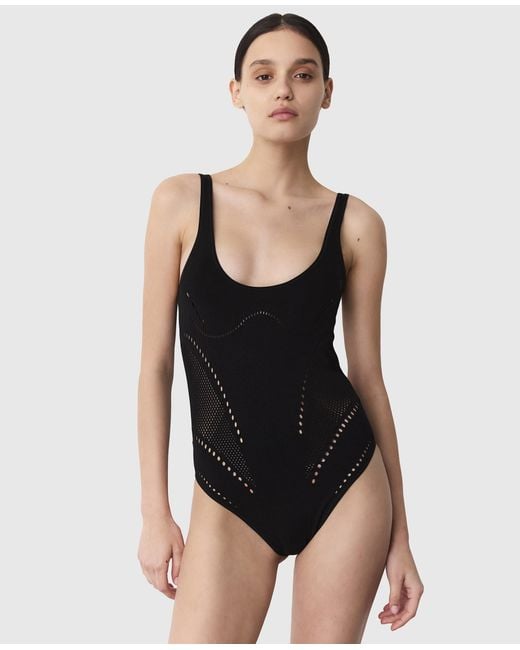 Stella McCartney Black Stellawear Bodysuit
