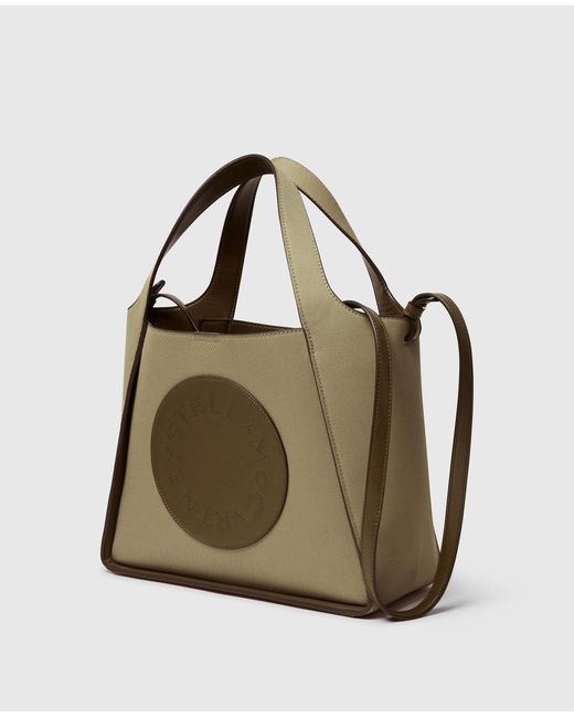 Stella McCartney Metallic Logo Crossbody Tote Bag