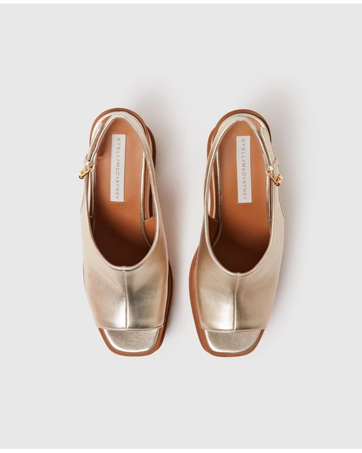 Stella McCartney Natural Sneak-elyse Slingback Sandals