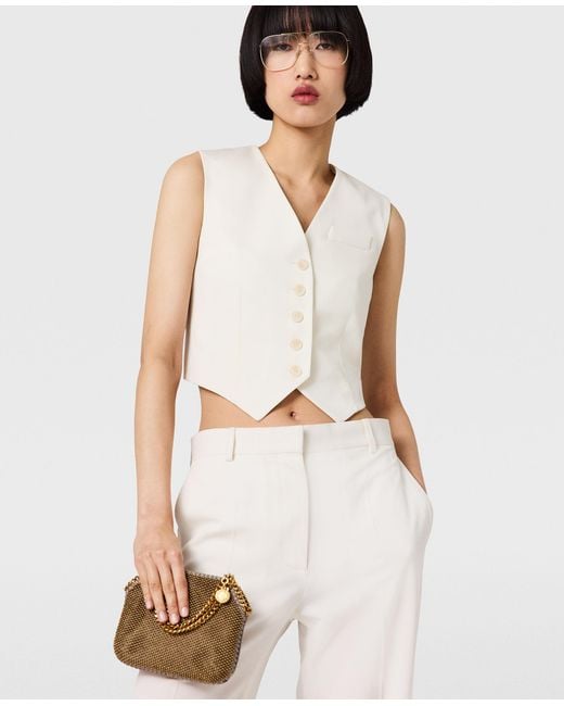 Stella McCartney White Single-Breasted Waistcoat