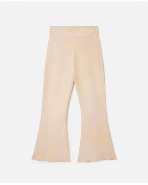 Stella McCartney Natural Mid-rise Flared Trousers