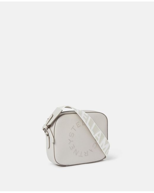 Stella McCartney White Logo Crossbody Camera Bag