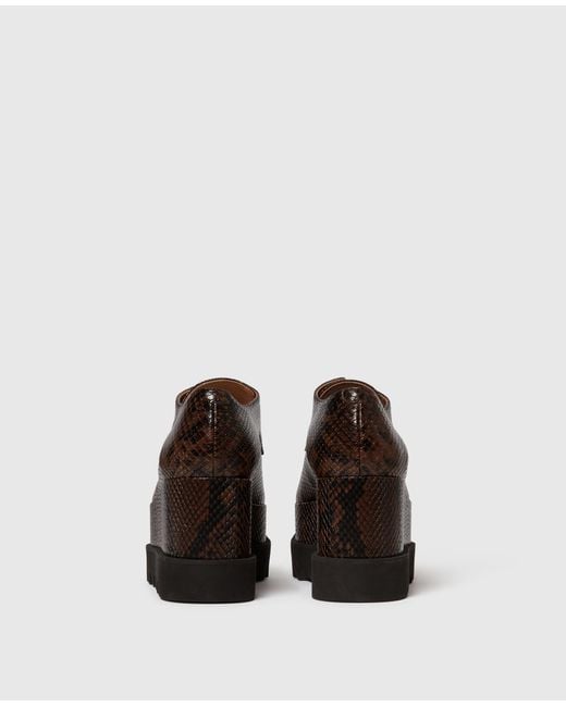 Stella McCartney Brown Limited-edition Elyse Snake Platforms