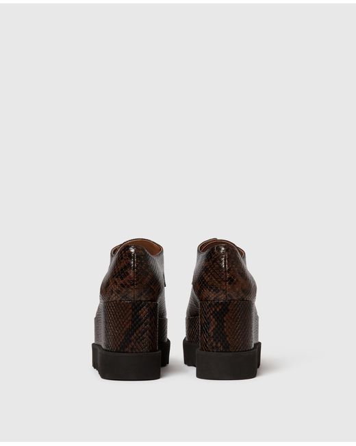 Stella McCartney Brown Limited-edition Elyse Snake Platforms