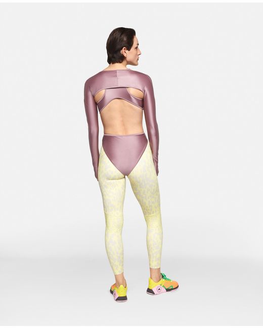 Stella McCartney Pink Truepurpose Cut-out Training Leotard