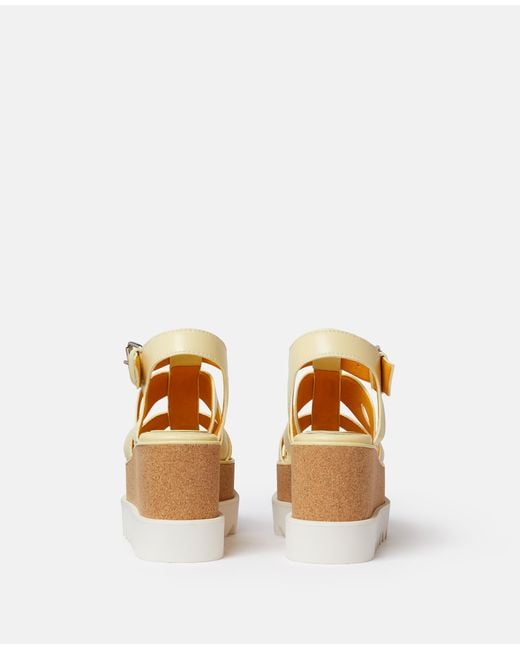 Stella McCartney Natural Elyse Veuve Clicquot Platform Sandals