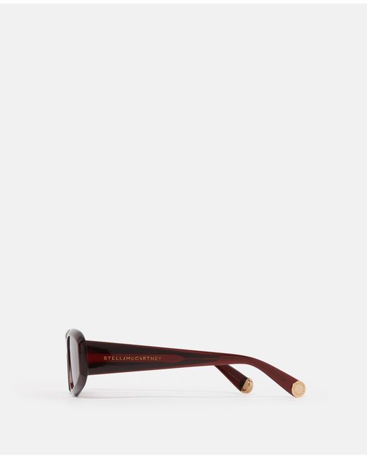 Stella McCartney Pink Abstract Rectangle Sunglasses, One Size