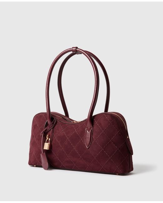 Stella McCartney Purple Ryder Quilted Shoulder Bag