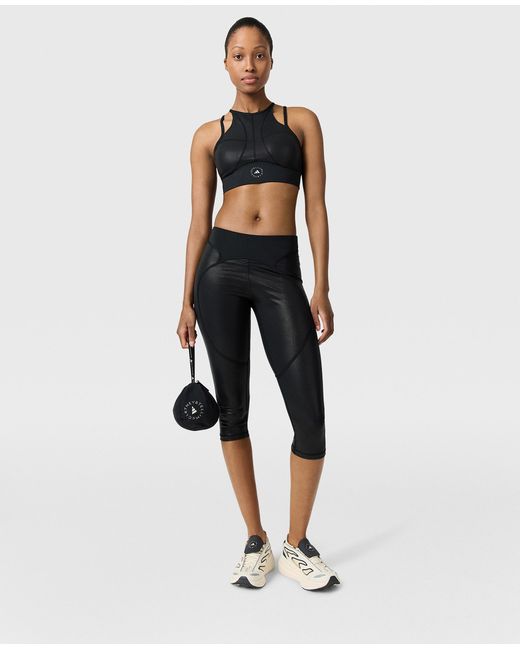 Stella McCartney Black Truepurpose Training Micro Dot Bra