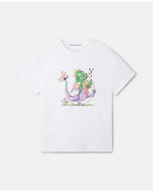 Stella McCartney White Year Of The Dragon Print T-shirt