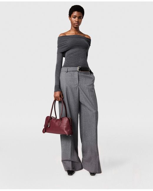 Stella McCartney Black Off-shoulder Long-sleeve Jumper