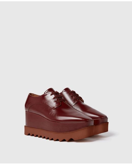 Stella McCartney Red Elyse Platform Shoes