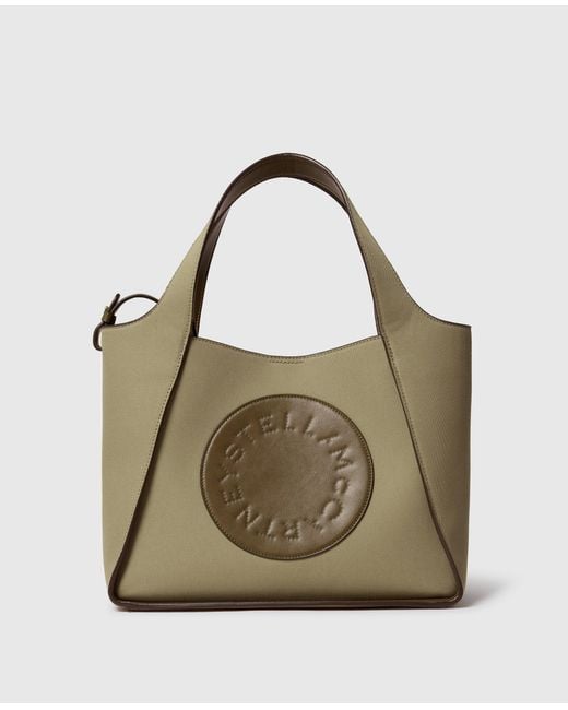 Stella McCartney Metallic Logo Crossbody Tote Bag