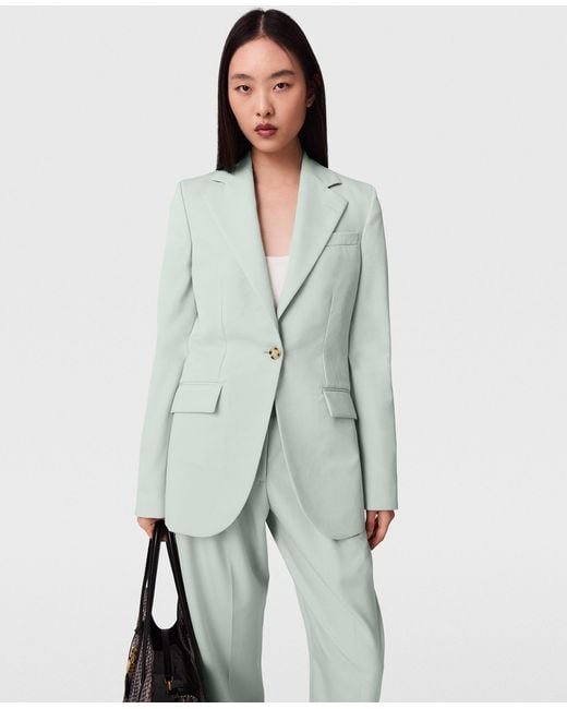 Stella McCartney Gray Slim Flannel Blazer