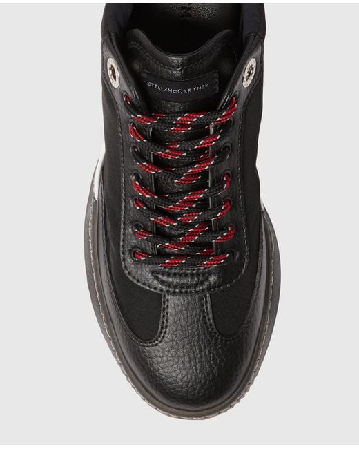 Stella McCartney Black Loop Panelled Trainers