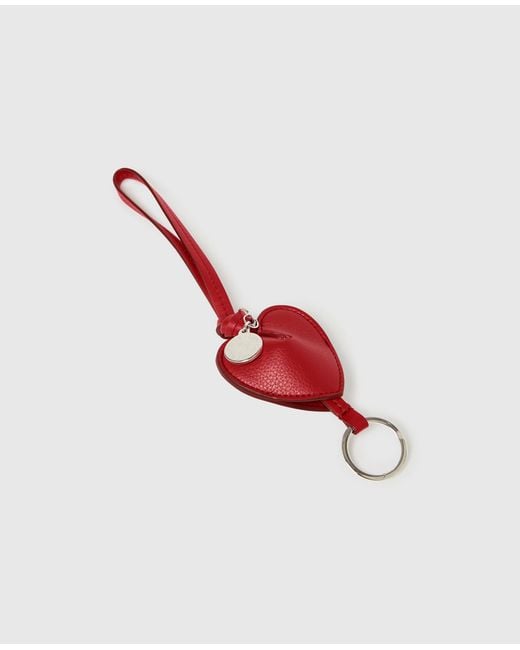 Stella McCartney White Heart Charm Keyring