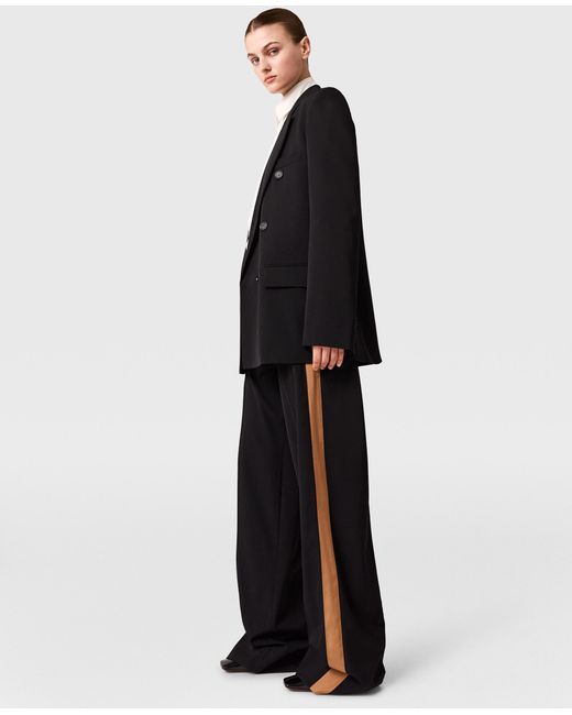 Stella McCartney Black Double-breasted Boyfriend Blazer