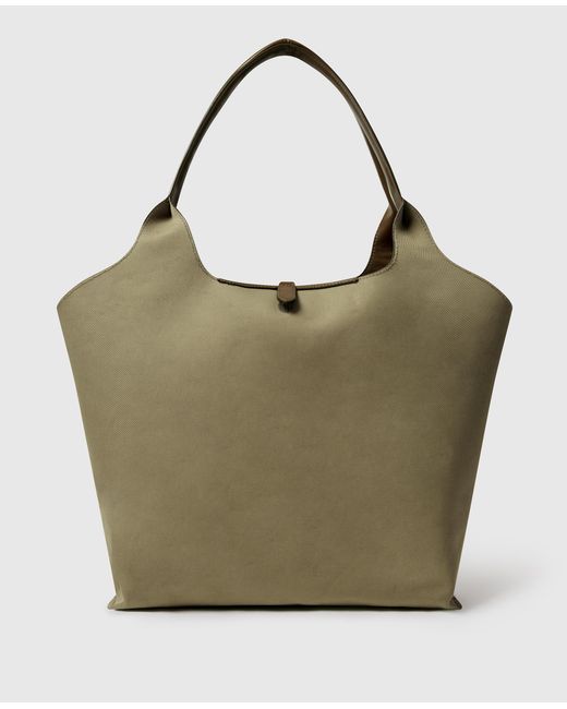 Stella McCartney Green Logo Reversible Tote Bag