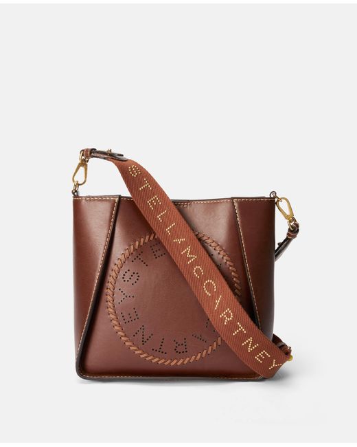 Stella McCartney Brown Logo Shoulder Bag