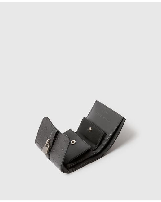 Stella McCartney White Ryder Ostrich Bi-Fold Wallet