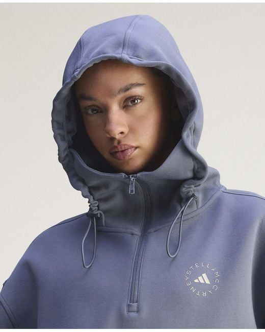 Stella McCartney Blue Truecasuals Half-zip Hoodie
