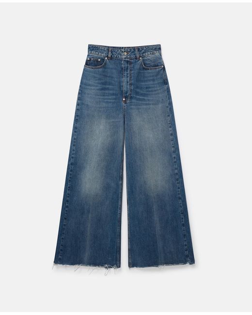 Stella McCartney Blue Slouchy Flared High-rise Denim Jeans