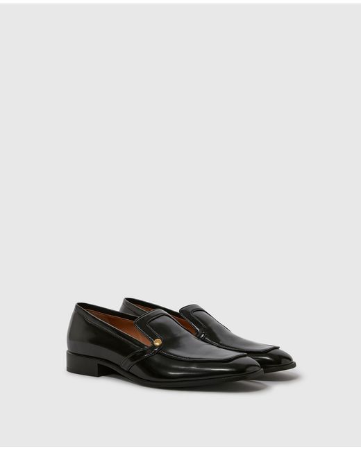 Stella McCartney White Brushed Bicolor Loafers