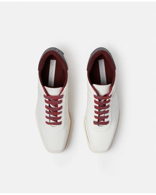 Stella McCartney White Sneak-Elyse Platform Sneakers, , Pure