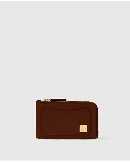 Stella McCartney Brown Ryder Zip Cardholder