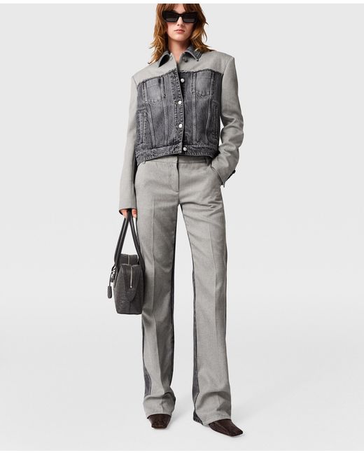 Stella McCartney Gray Hybrid Tailored Trouser Jeans