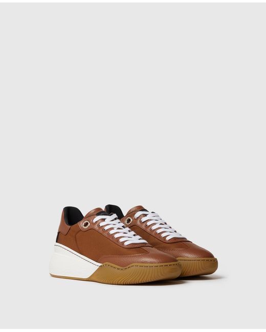 Stella McCartney Brown Loop Panelled Trainers