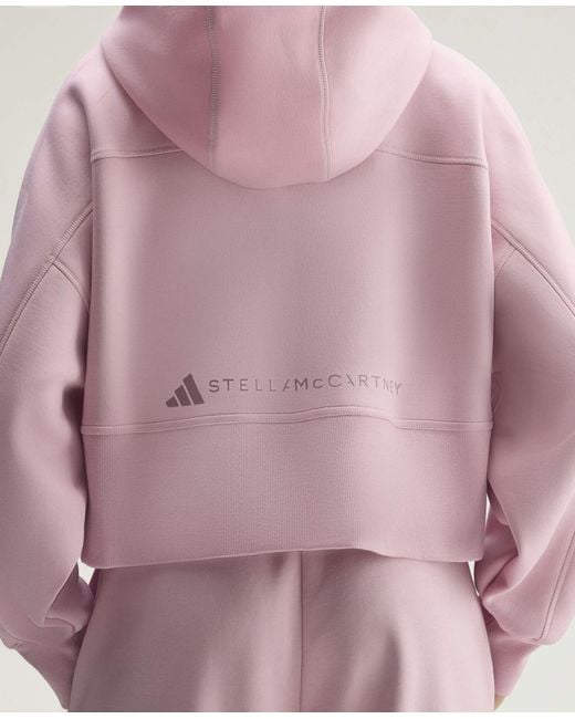 Stella McCartney Pink Adidas By Sportswear Cropped Hoodie