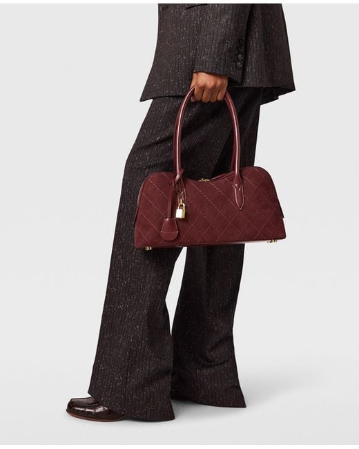 Stella McCartney Purple Ryder Quilted Shoulder Bag