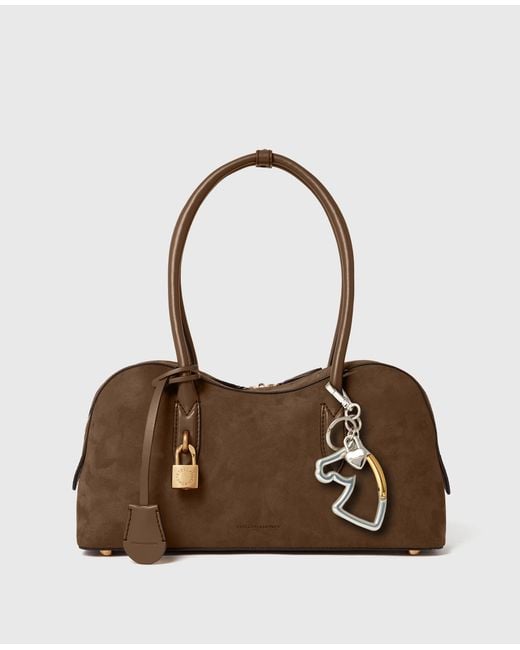 Stella McCartney White Horse Charm Keyring