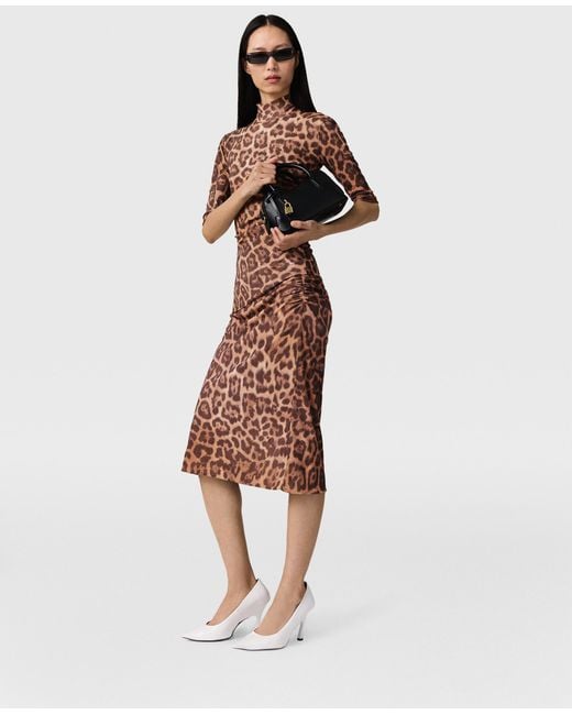 Stella McCartney Multicolor Leopard High-Neck Top