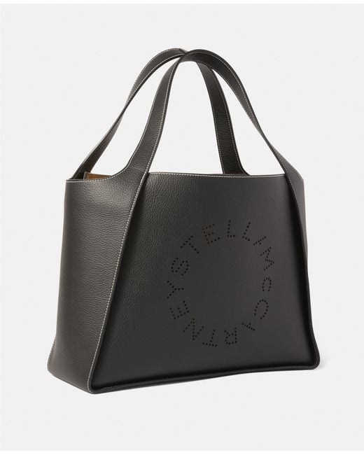 Stella McCartney Black Logo Large Tote Bag