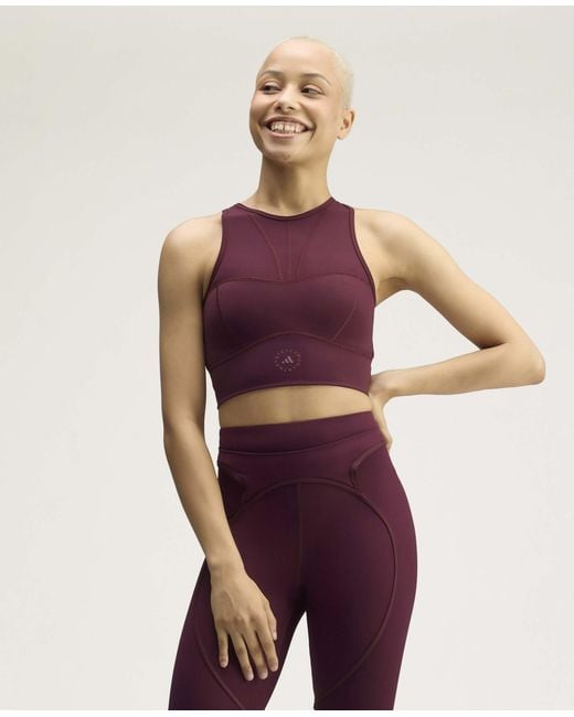 Stella McCartney Purple Adidas By Training Crop Top